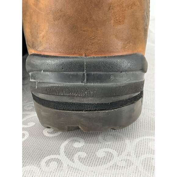 Red Wing Men's‎ Work Boots Brown Size 12 D Leather Steel Toe Imperfections - Picture 11 of 14